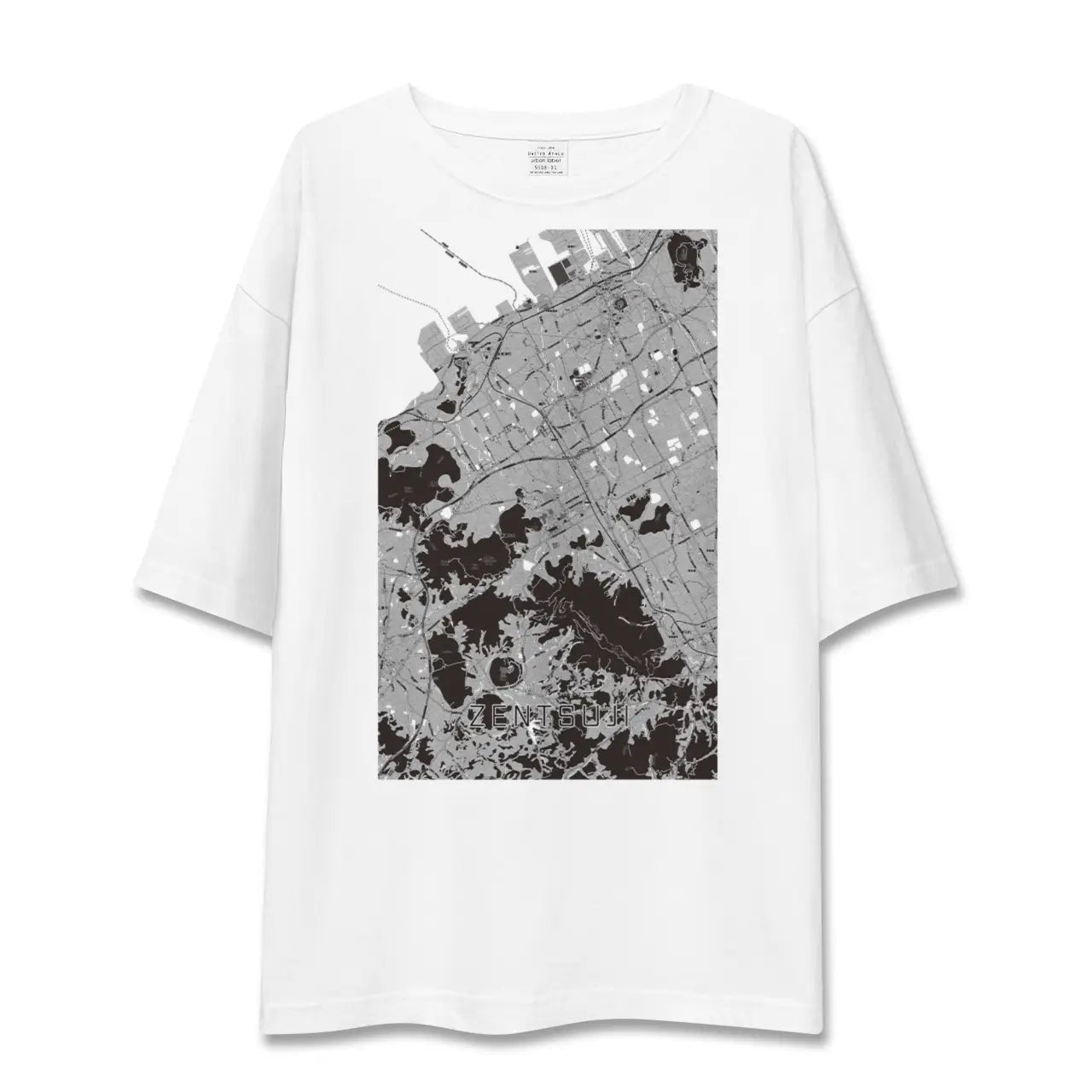 【善通寺(香川県)】地図柄ビッグシルエットTシャツ