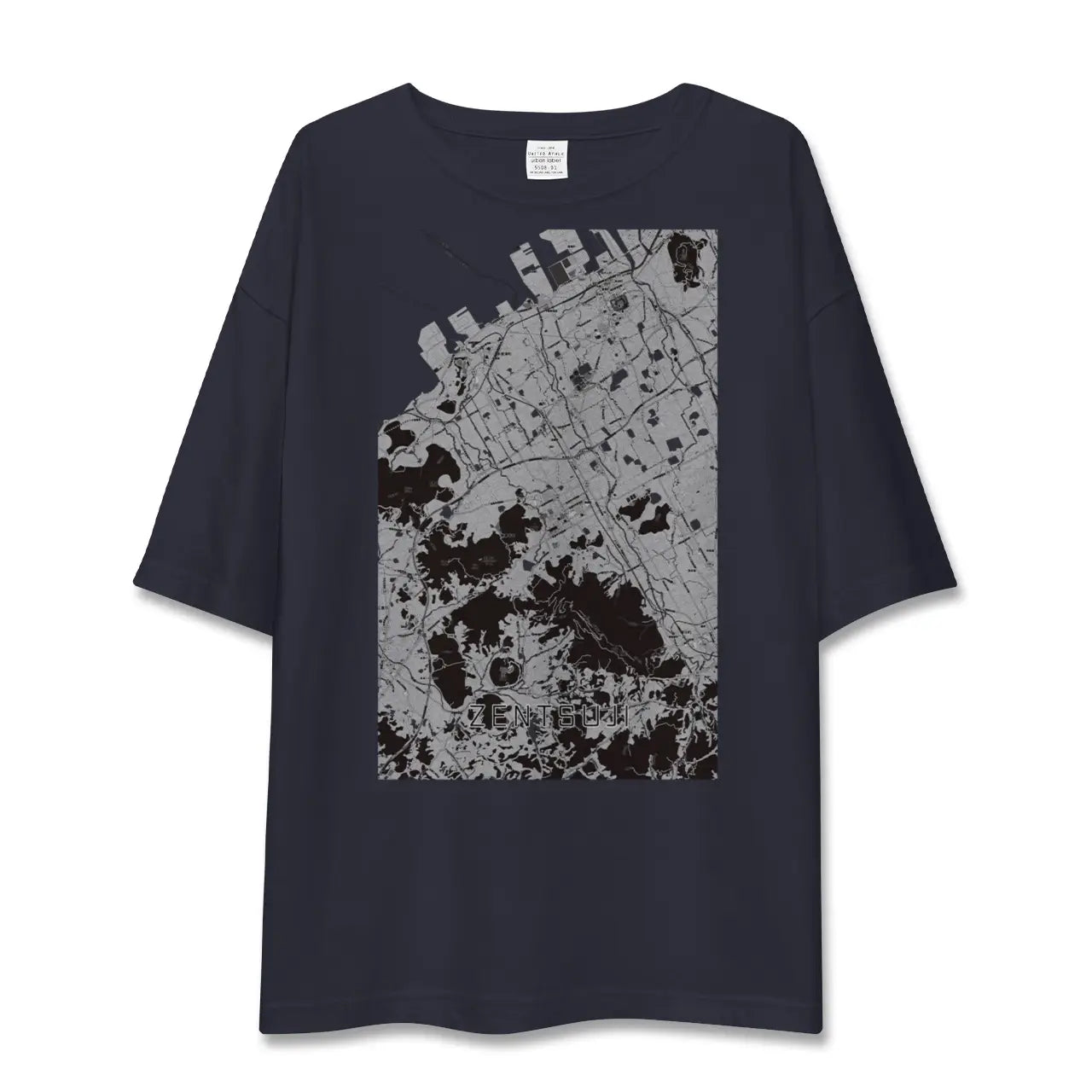 【善通寺(香川県)】地図柄ビッグシルエットTシャツ