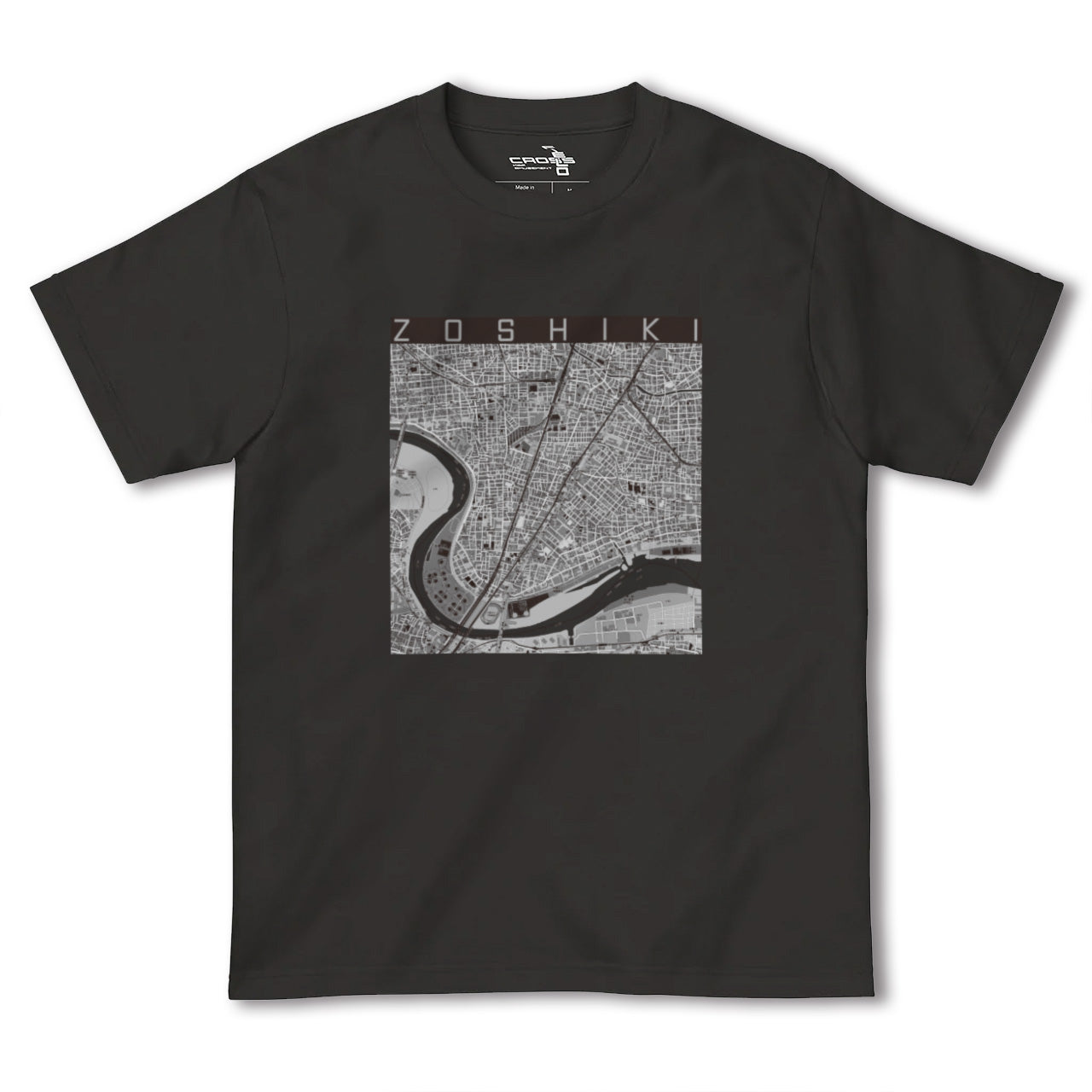 【雑色(東京都)】地図柄ヘビーウェイトTシャツ