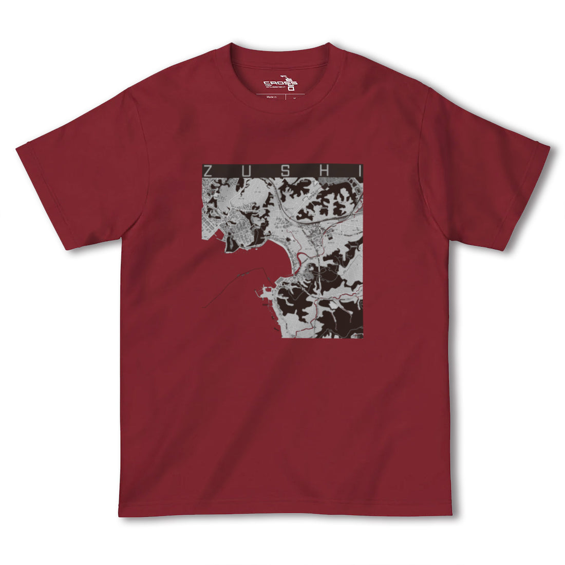 【逗子(神奈川県)】地図柄ヘビーウェイトTシャツ