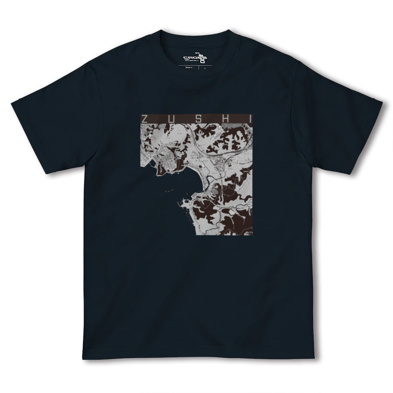 【逗子(神奈川県)】地図柄ヘビーウェイトTシャツ