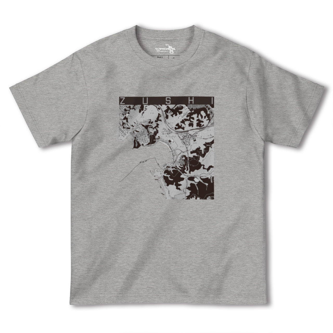 【逗子(神奈川県)】地図柄ヘビーウェイトTシャツ