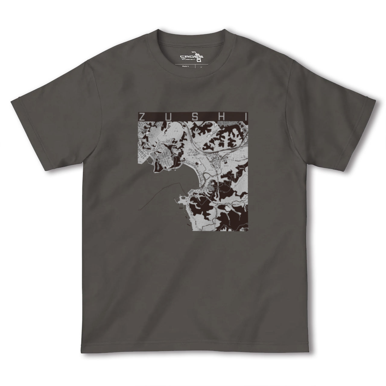 【逗子(神奈川県)】地図柄ヘビーウェイトTシャツ