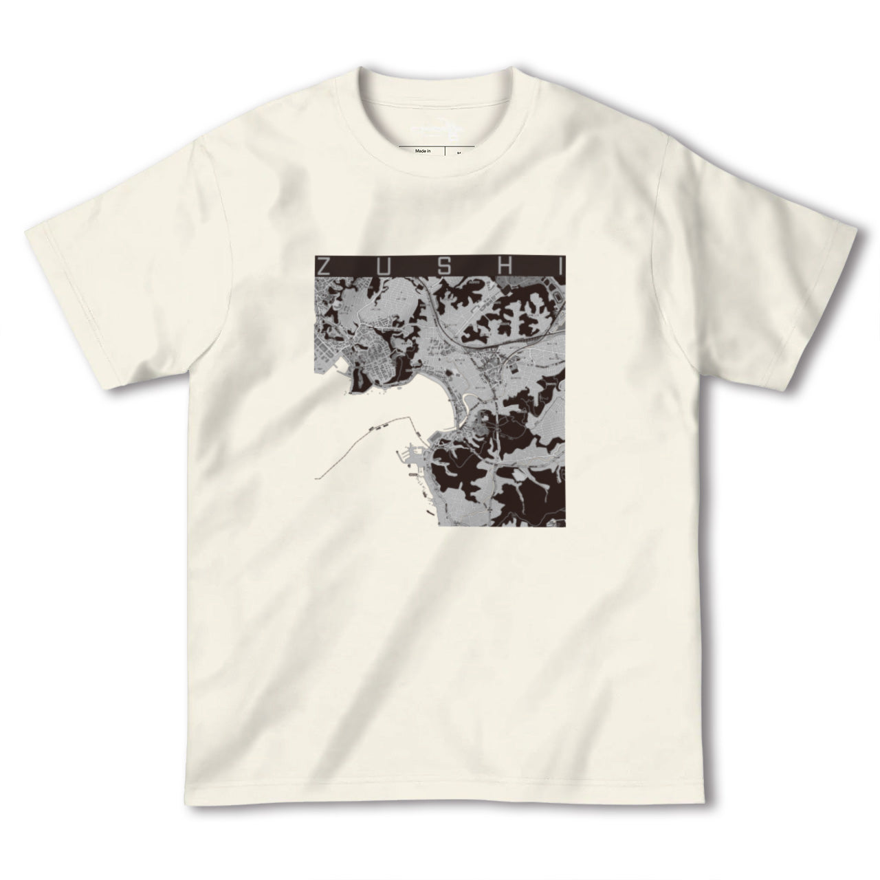 【逗子(神奈川県)】地図柄ヘビーウェイトTシャツ