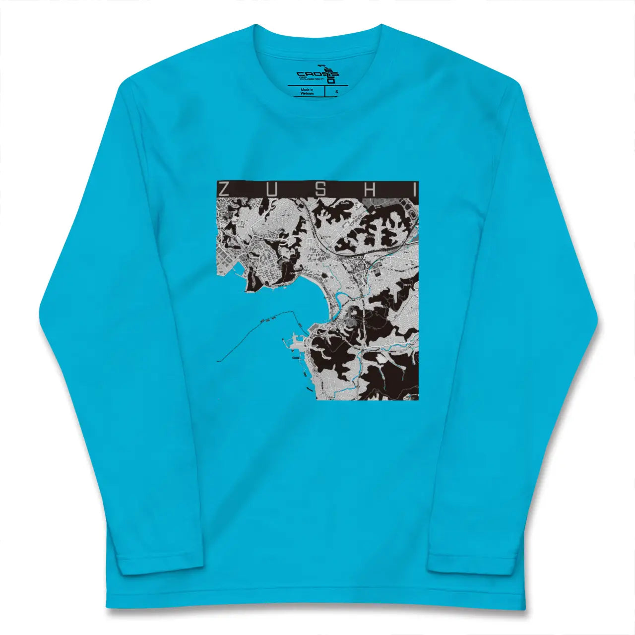 【逗子(神奈川県)】地図柄ロングスリーブTシャツ
