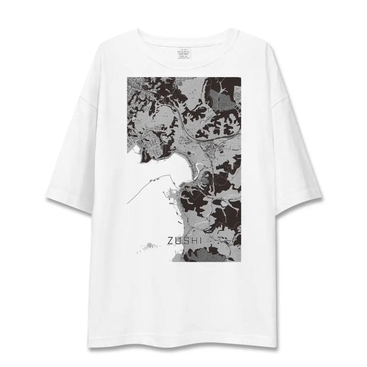 【逗子(神奈川県)】地図柄ビッグシルエットTシャツ
