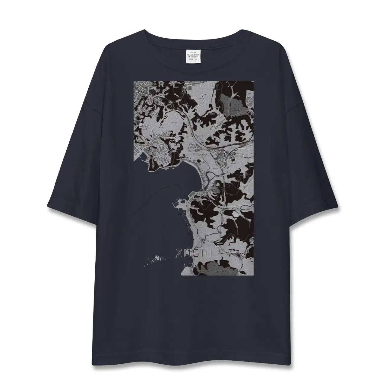 【逗子(神奈川県)】地図柄ビッグシルエットTシャツ