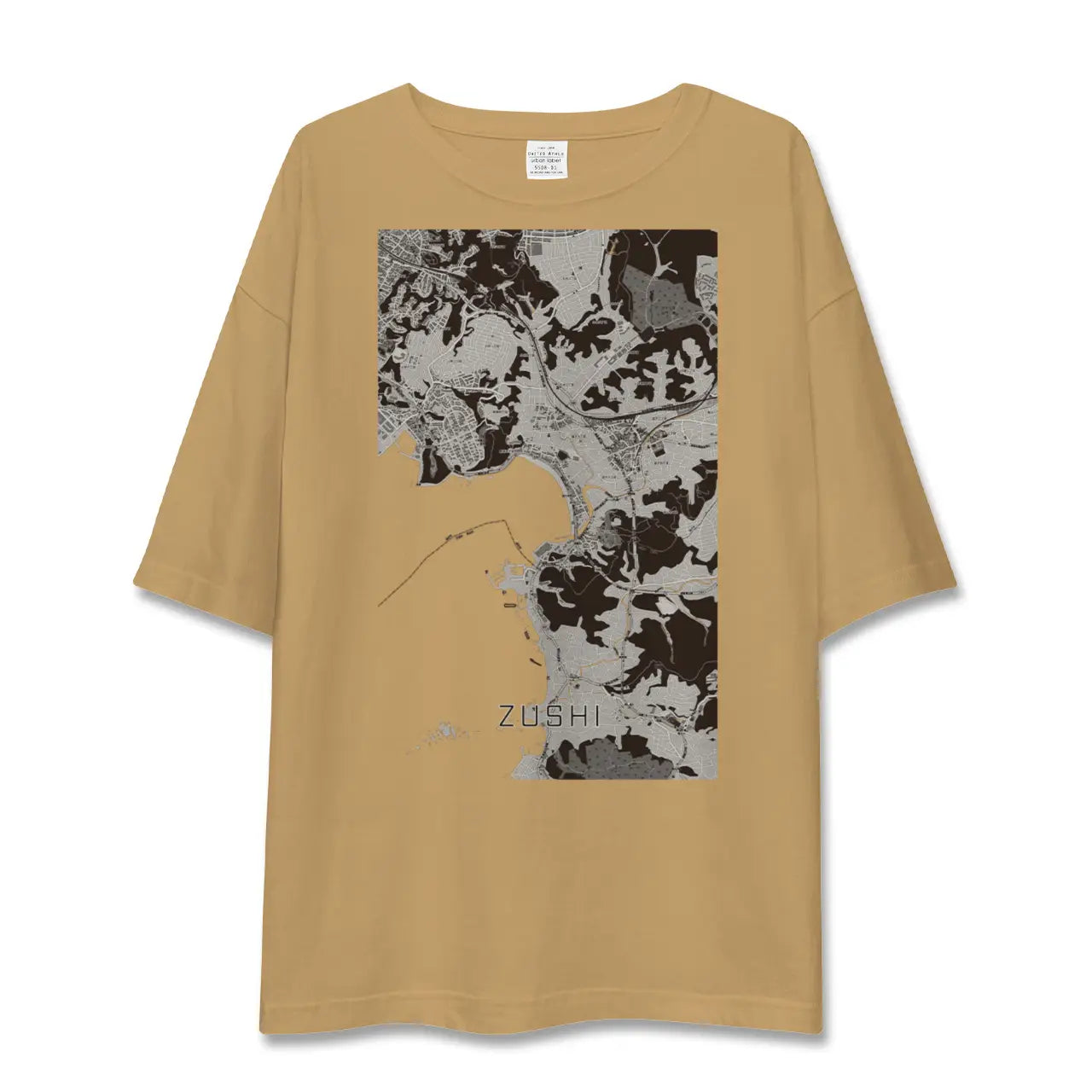 【逗子(神奈川県)】地図柄ビッグシルエットTシャツ
