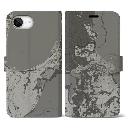 【網走（北海道）】地図柄iPhoneケース（手帳タイプ）