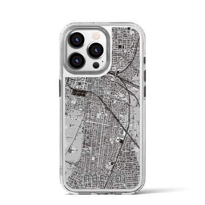 【阿倍野（大阪府）】地図柄iPhoneケース（MagSafeタイプ）