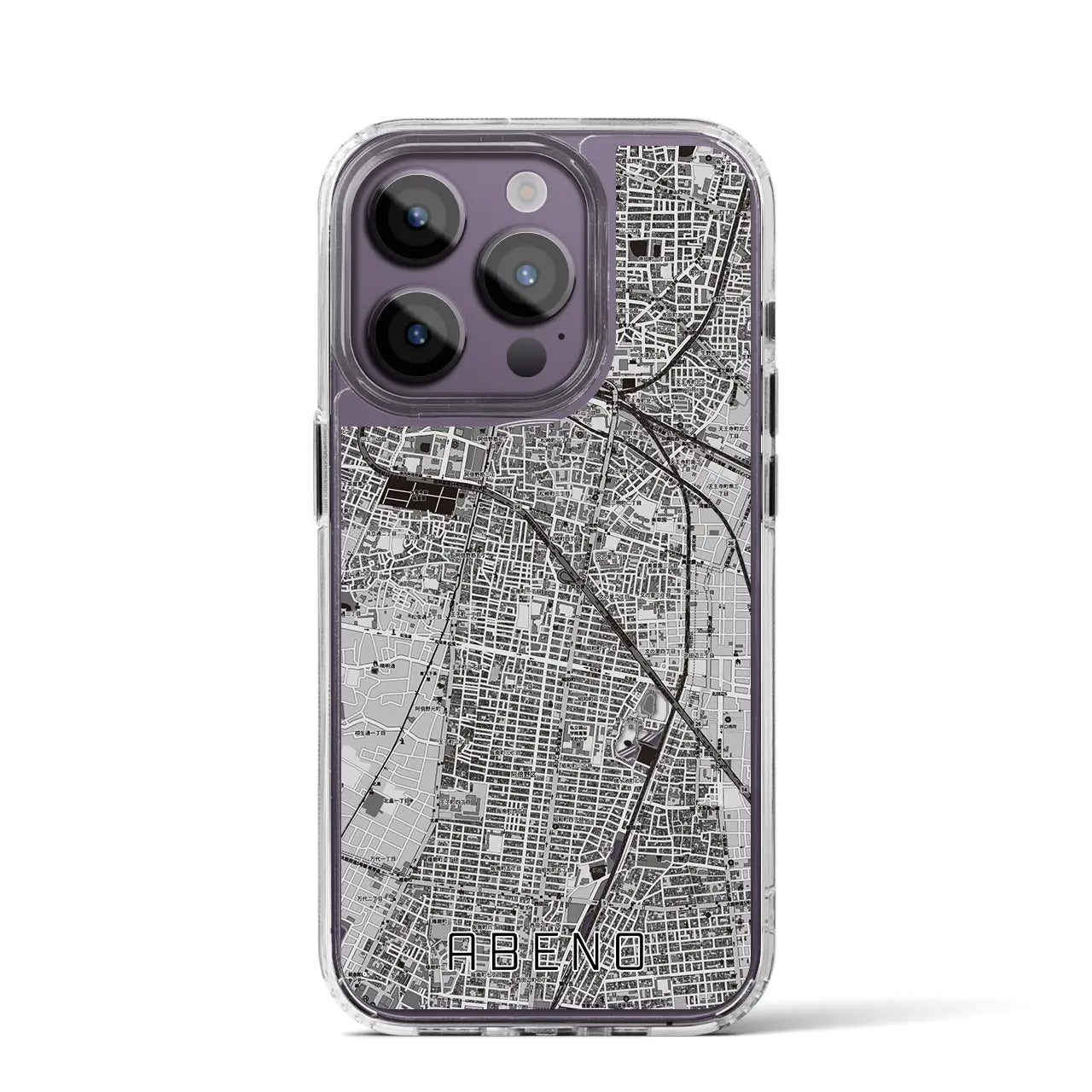 【阿倍野（大阪府）】地図柄iPhoneケース（MagSafeタイプ）
