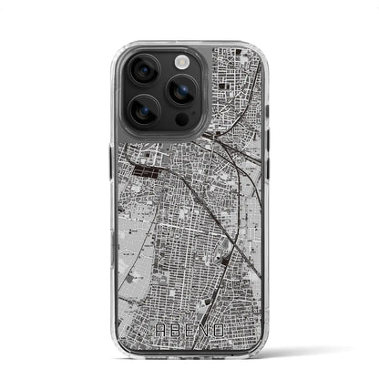 【阿倍野（大阪府）】地図柄iPhoneケース（MagSafeタイプ）