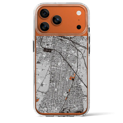 【阿倍野（大阪府）】地図柄iPhoneケース（MagSafeタイプ）