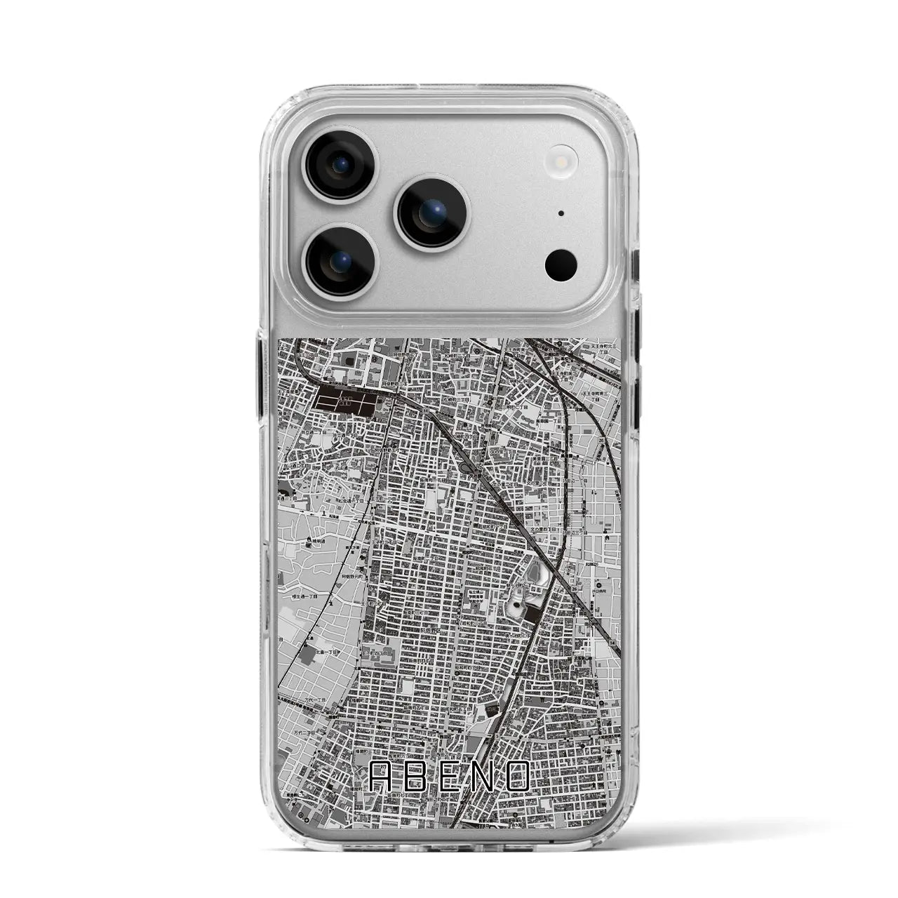 【阿倍野（大阪府）】地図柄iPhoneケース（MagSafeタイプ）