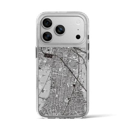 【阿倍野（大阪府）】地図柄iPhoneケース（MagSafeタイプ）