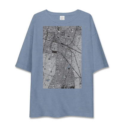 【阿倍野（大阪府）】地図柄ビッグシルエットTシャツ