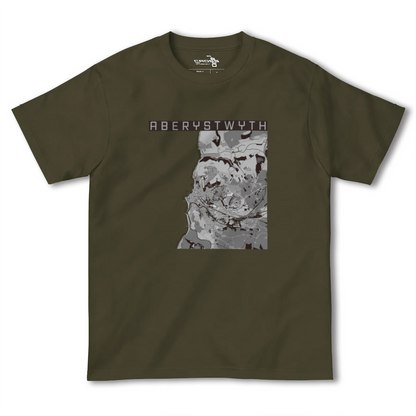 【アベリストウィス（イギリス）】地図柄ヘビーウェイトTシャツ
