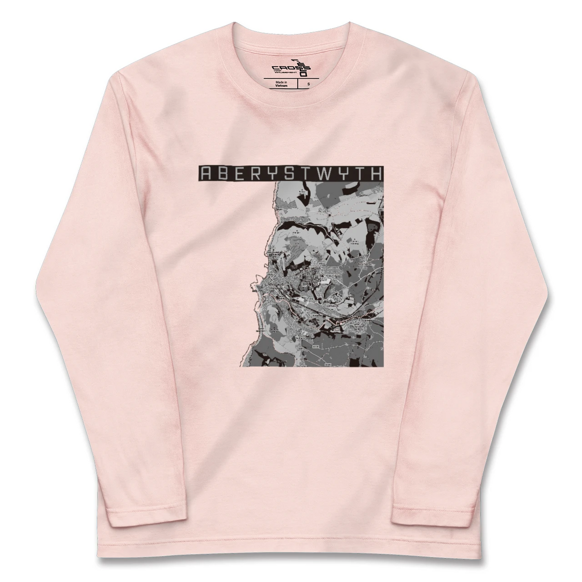【アベリストウィス（イギリス）】地図柄ロングスリーブTシャツ