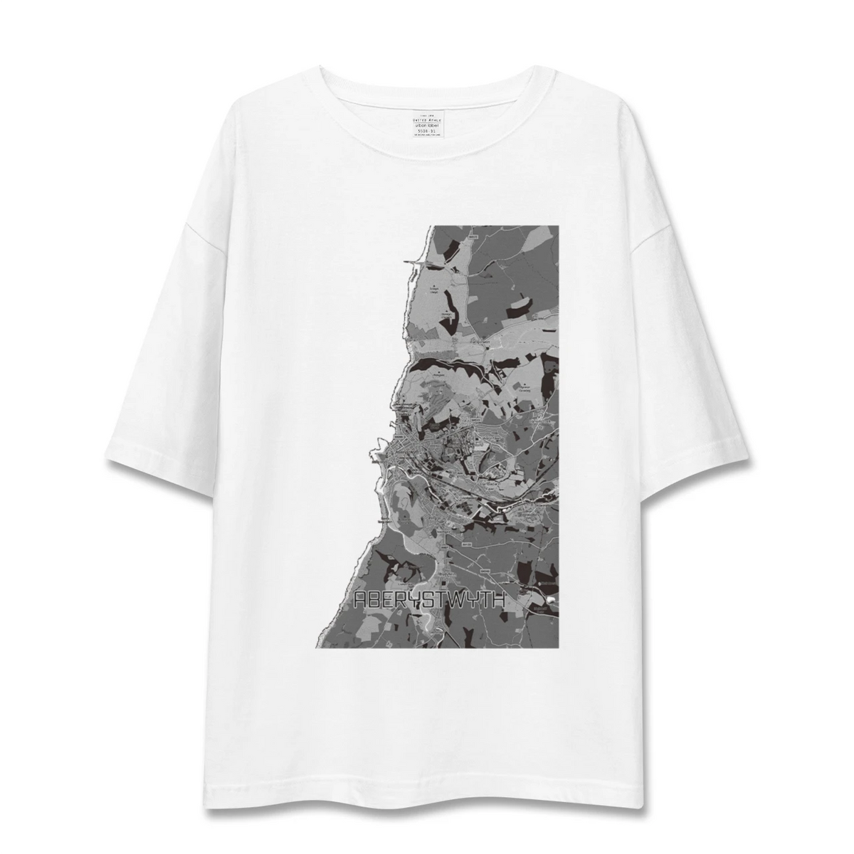 【アベリストウィス（イギリス）】地図柄ビッグシルエットTシャツ