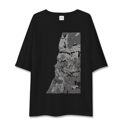 【アベリストウィス（イギリス）】地図柄ビッグシルエットTシャツ