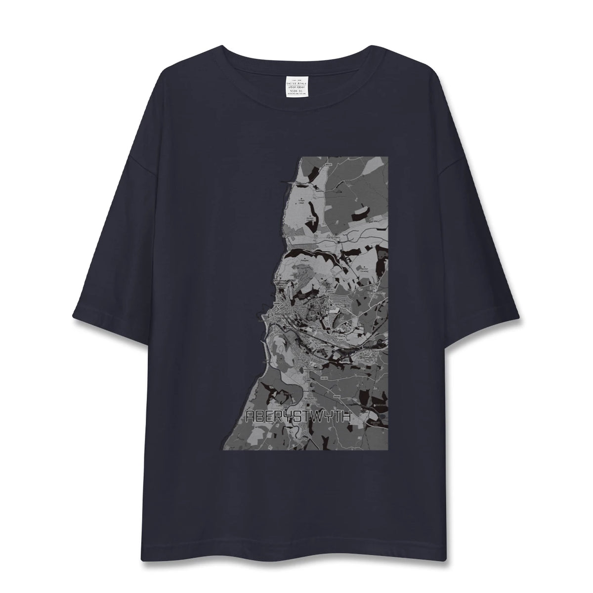 【アベリストウィス（イギリス）】地図柄ビッグシルエットTシャツ