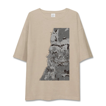【アベリストウィス（イギリス）】地図柄ビッグシルエットTシャツ