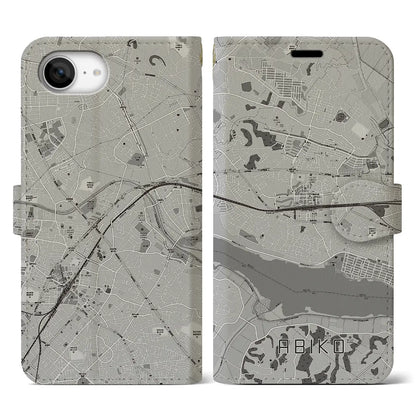 【我孫子（千葉県）】地図柄iPhoneケース（手帳タイプ）