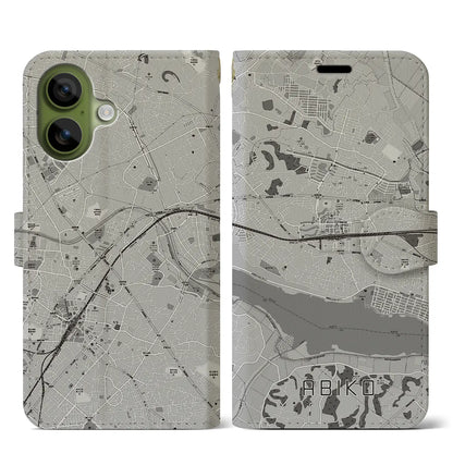 【我孫子（千葉県）】地図柄iPhoneケース（手帳タイプ）