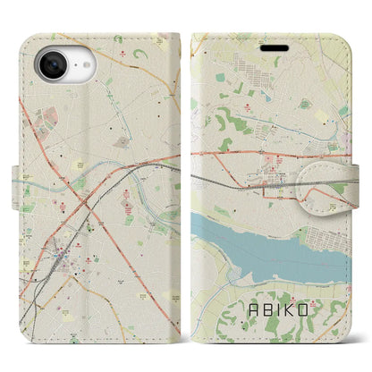 【我孫子（千葉県）】地図柄iPhoneケース（手帳タイプ）