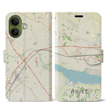 【我孫子（千葉県）】地図柄iPhoneケース（手帳タイプ）