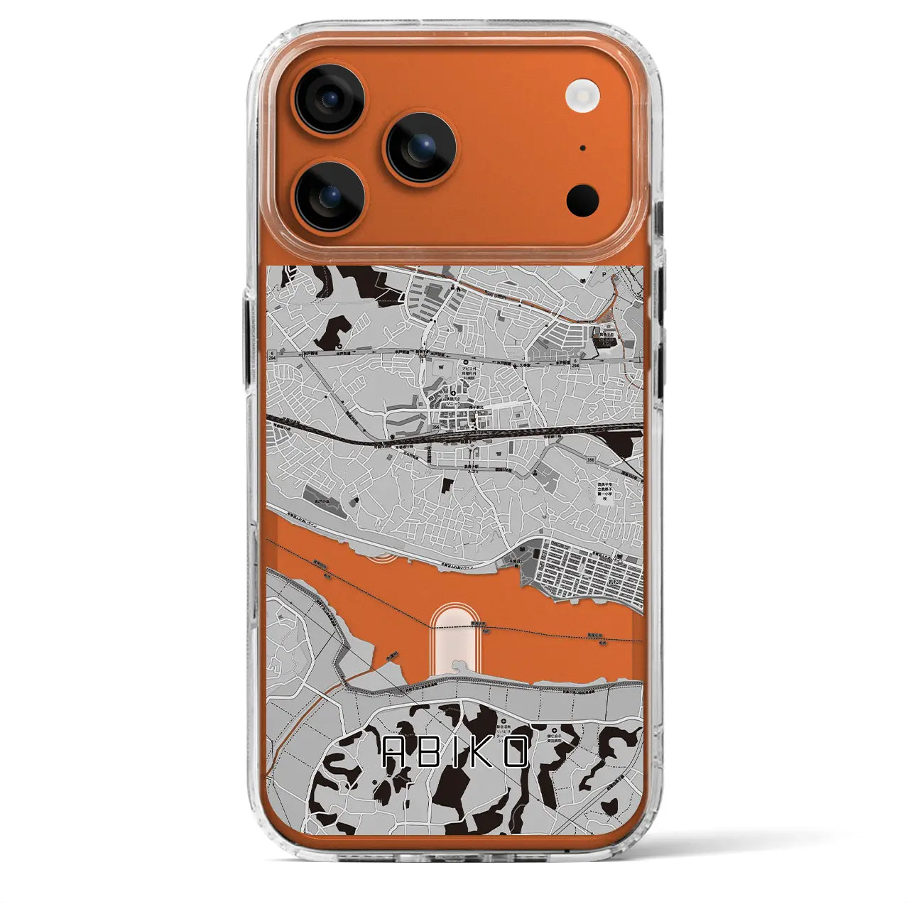 【我孫子（千葉県）】地図柄iPhoneケース（MagSafeタイプ）