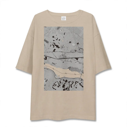 【我孫子（千葉県）】地図柄ビッグシルエットTシャツ