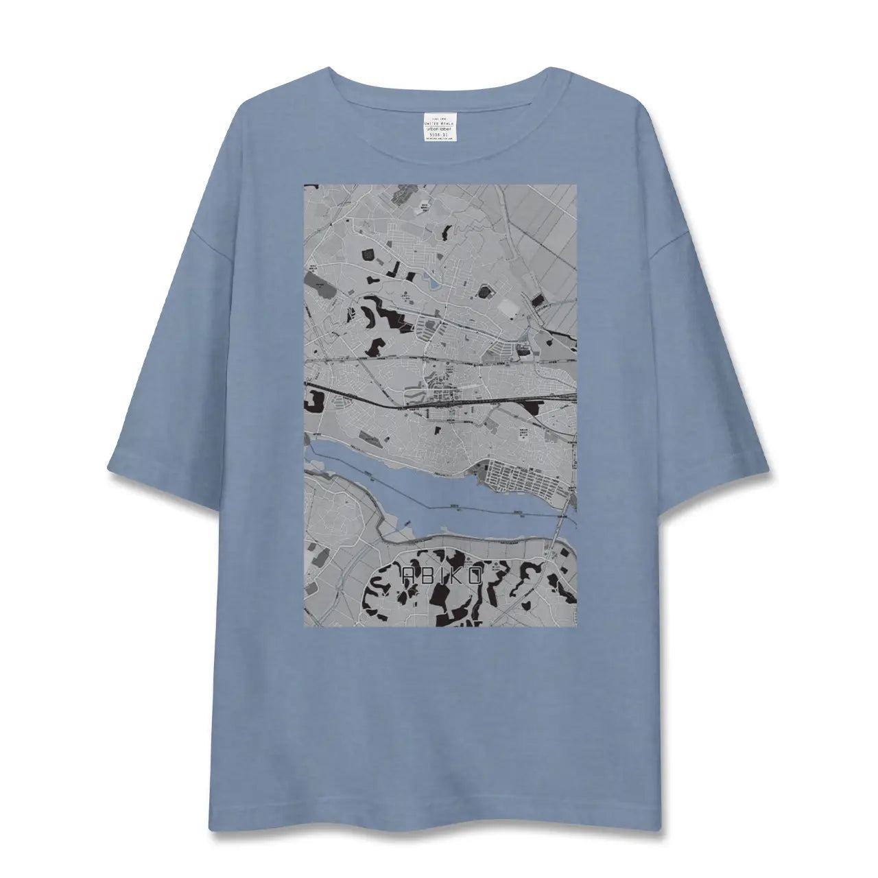 【我孫子（千葉県）】地図柄ビッグシルエットTシャツ
