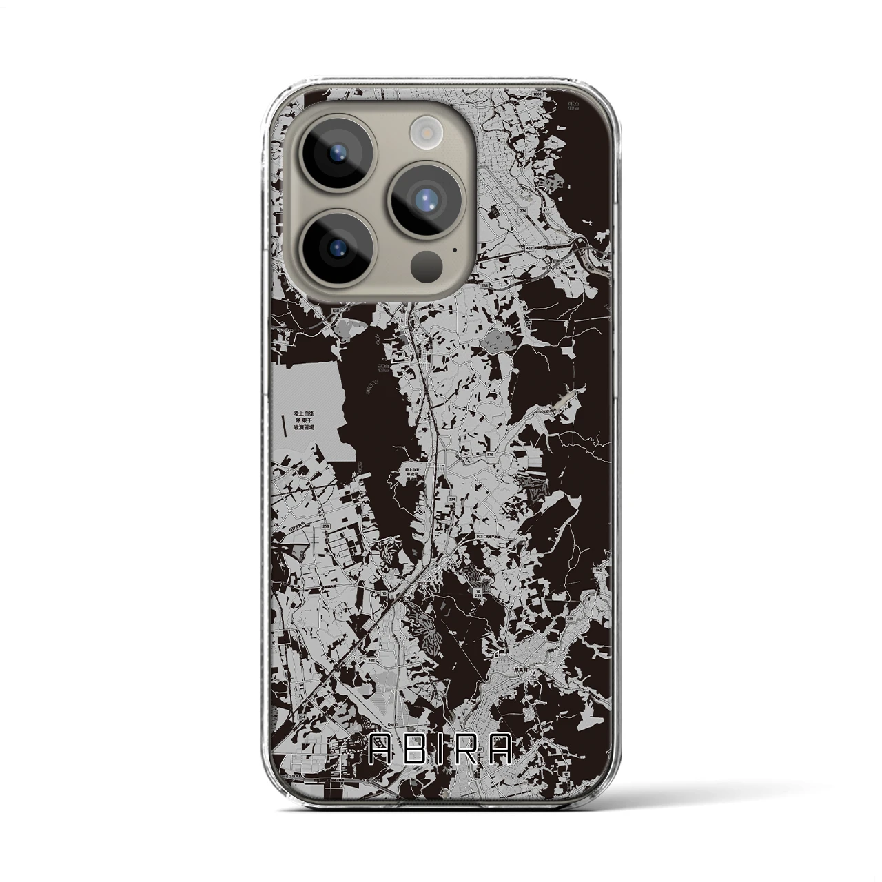 【安平（北海道）】地図柄iPhoneケース（クリアタイプ）