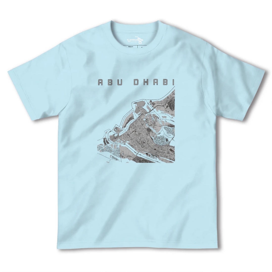 【アブダビ(アラブ首長国連邦)】地図柄ヘビーウェイトTシャツ