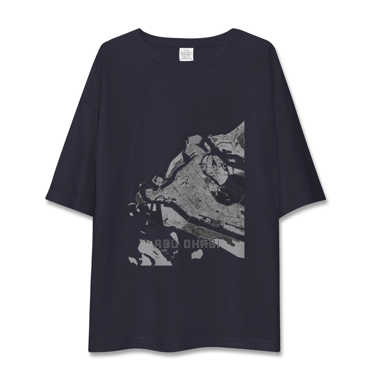 【アブダビ（アラブ首長国連邦）】地図柄ビッグシルエットTシャツ