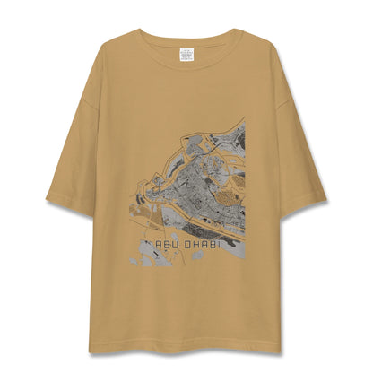 【アブダビ（アラブ首長国連邦）】地図柄ビッグシルエットTシャツ