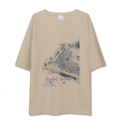 【アブダビ（アラブ首長国連邦）】地図柄ビッグシルエットTシャツ