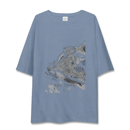 【アブダビ（アラブ首長国連邦）】地図柄ビッグシルエットTシャツ