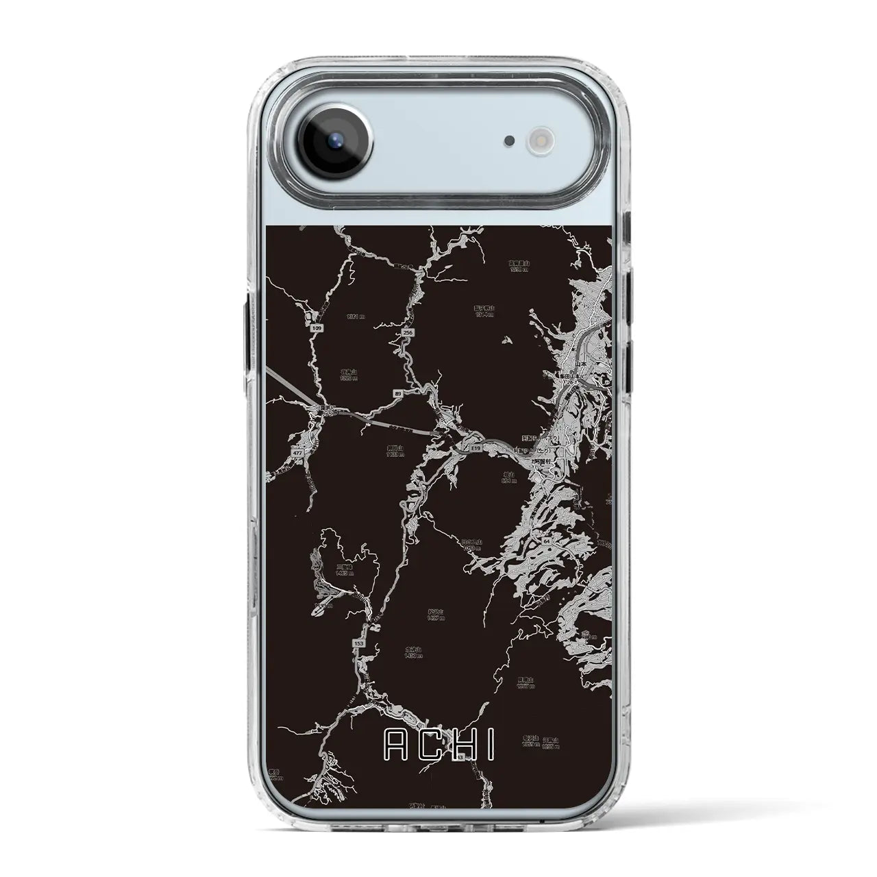 【阿智（長野県）】地図柄iPhoneケース（MagSafeタイプ）