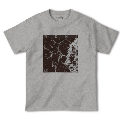 【阿智（長野県）】地図柄ヘビーウェイトTシャツ
