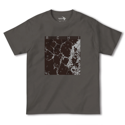 【阿智（長野県）】地図柄ヘビーウェイトTシャツ