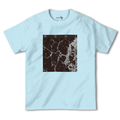 【阿智（長野県）】地図柄ヘビーウェイトTシャツ