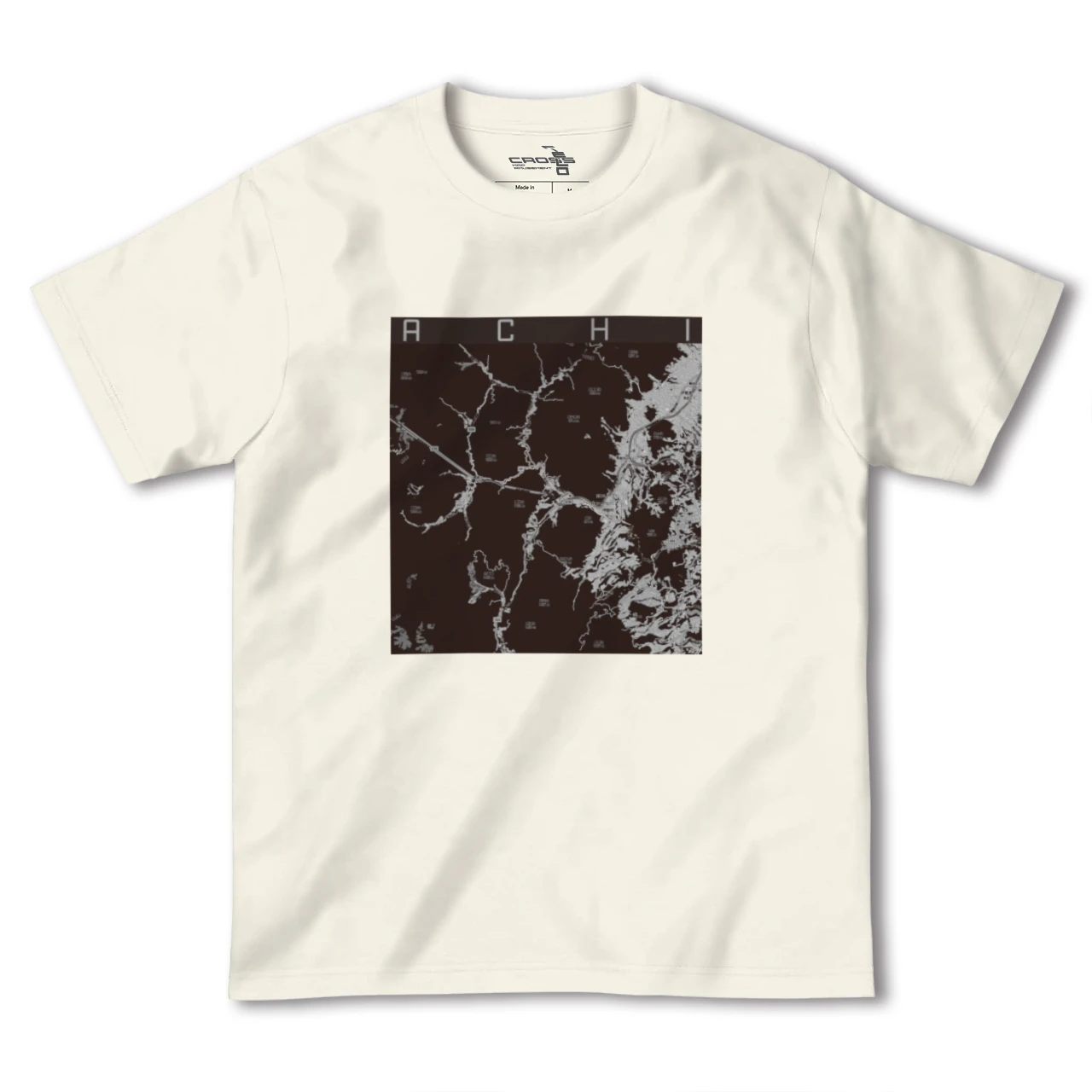 【阿智（長野県）】地図柄ヘビーウェイトTシャツ