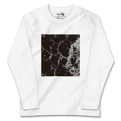 【阿智（長野県）】地図柄ロングスリーブTシャツ