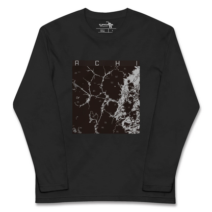【阿智（長野県）】地図柄ロングスリーブTシャツ