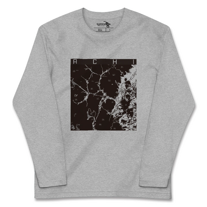 【阿智（長野県）】地図柄ロングスリーブTシャツ