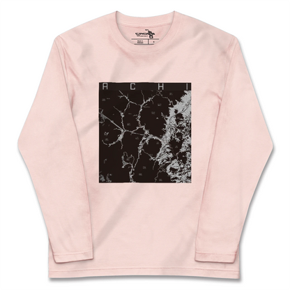 【阿智（長野県）】地図柄ロングスリーブTシャツ