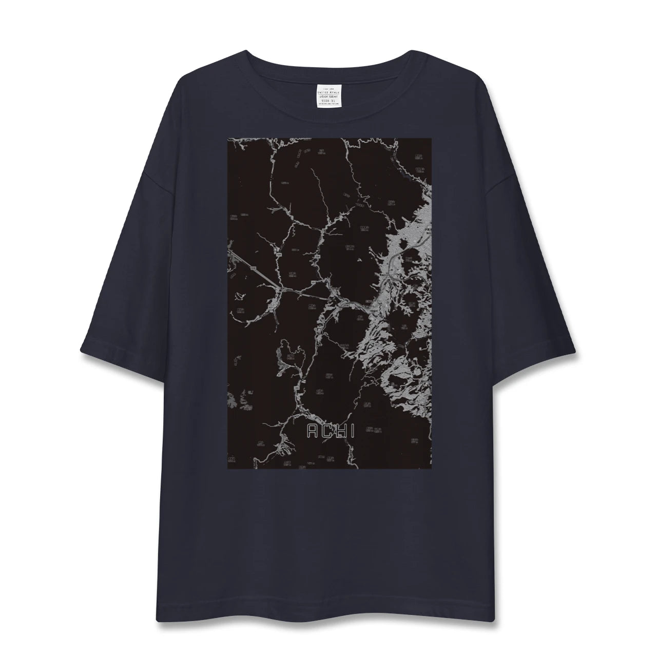 【阿智（長野県）】地図柄ビッグシルエットTシャツ