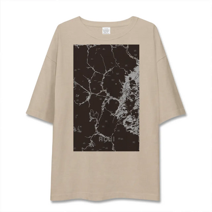 【阿智（長野県）】地図柄ビッグシルエットTシャツ